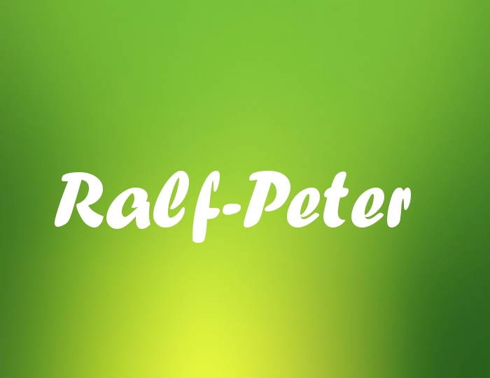 Bildern mit Namen Ralf-Peter