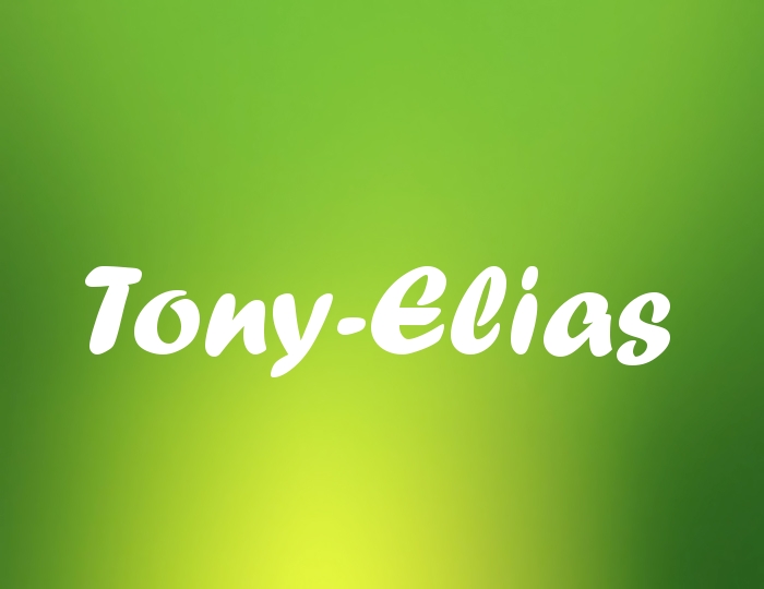 Bildern mit Namen Tony-Elias Bildern mit Namen Tony-Elias