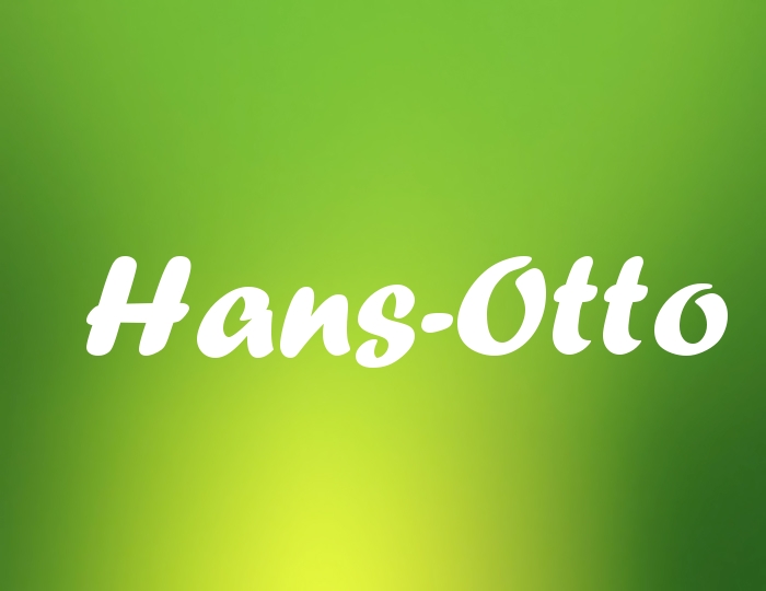 Bildern mit Namen Hans-Otto