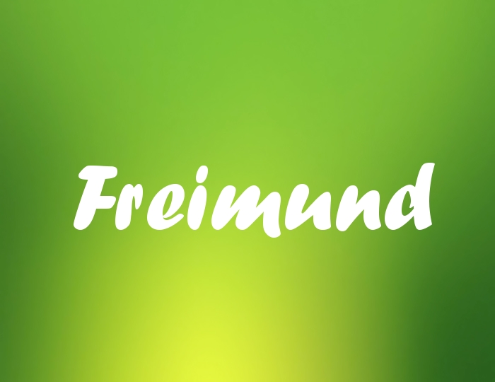 Bildern mit Namen Freimund