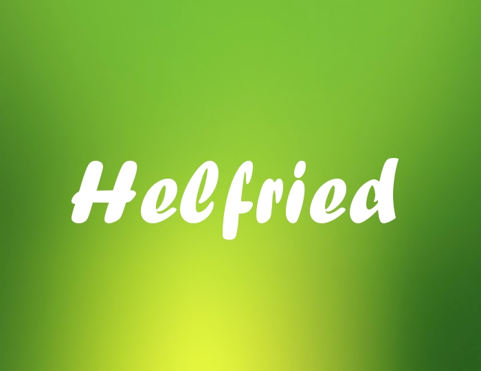 Bildern mit Namen Helfried