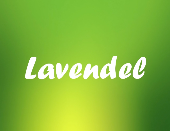Bildern mit Namen Lavendel
