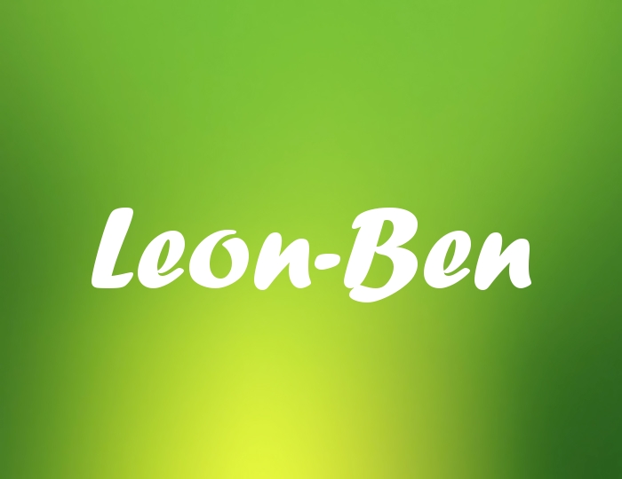 Bildern mit Namen Leon-Ben Bildern mit Namen Leon-Ben