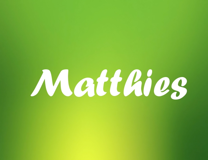 Bildern mit Namen Matthies