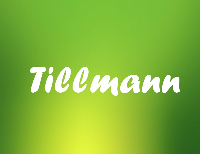 Bildern mit Namen Tillmann