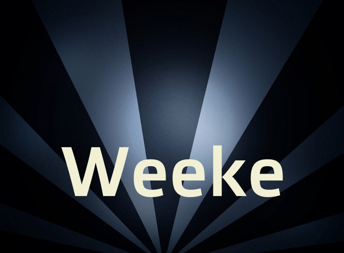 Bilder mit Namen Weeke