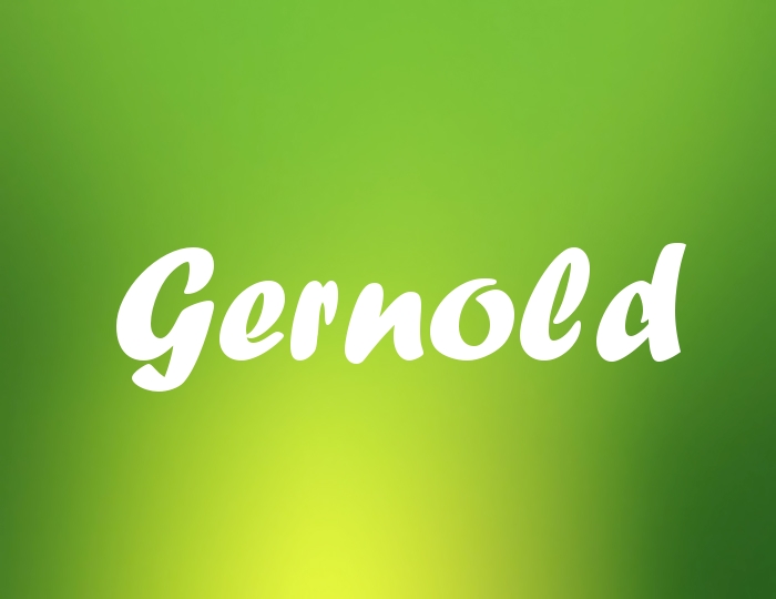 Bildern mit Namen Gernold