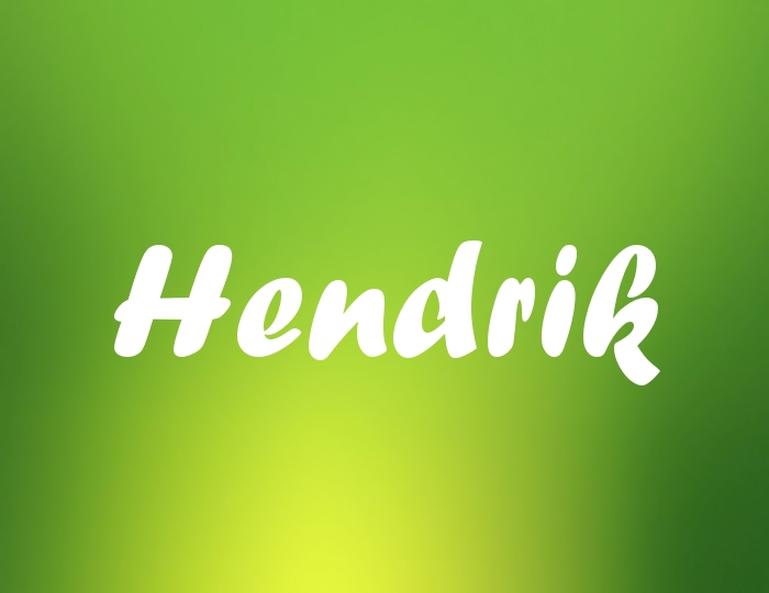 Bildern mit Namen Hendrik