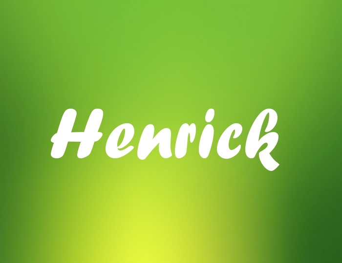 Bildern mit Namen Henrick Bildern mit Namen Henrick