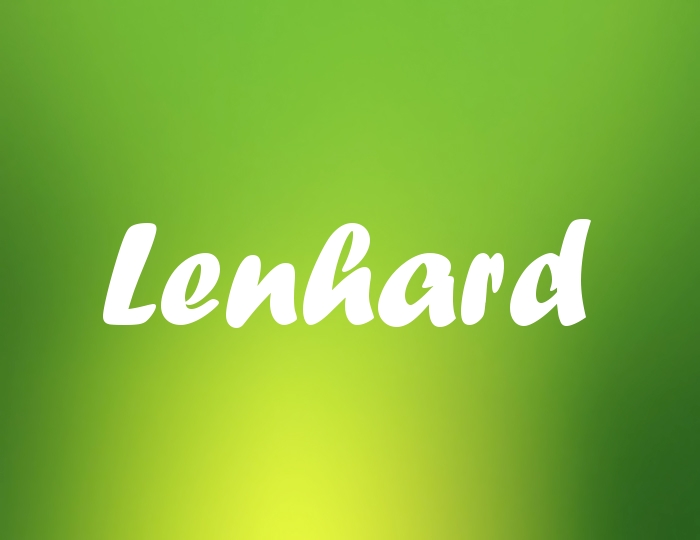 Bildern mit Namen Lenhard