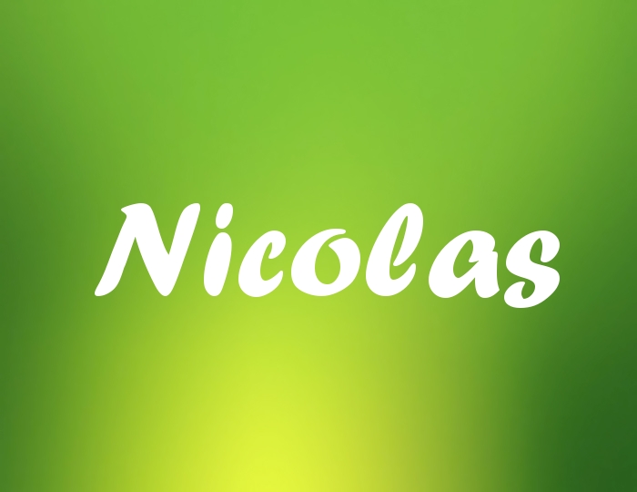 Bildern mit Namen Nicolas