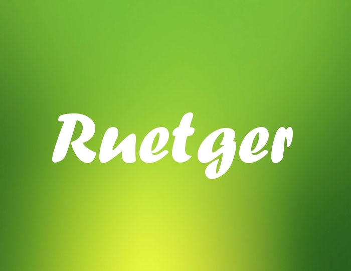 Bildern mit Namen Ruetger Bildern mit Namen Ruetger
