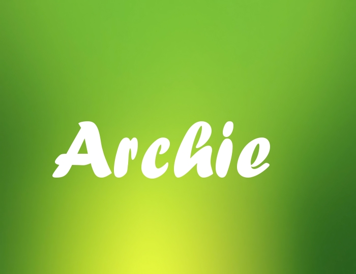 Bildern mit Namen Archie Bildern mit Namen Archie