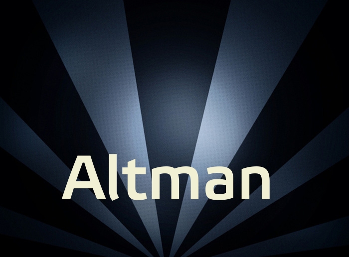 Bilder mit Namen Altman Bilder mit Namen Altman