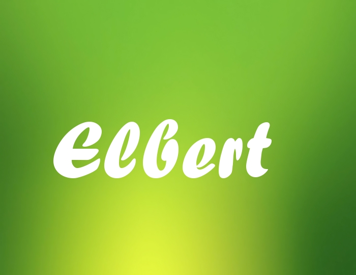 Bildern mit Namen Elbert