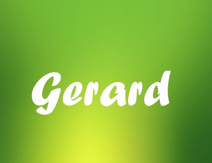 Bildern mit Namen Gerard Bildern mit Namen Gerard