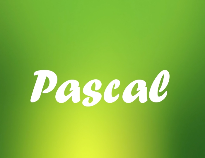 Bildern mit Namen Pascal