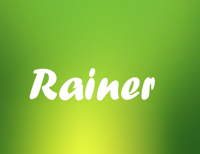Bildern mit Namen Rainer