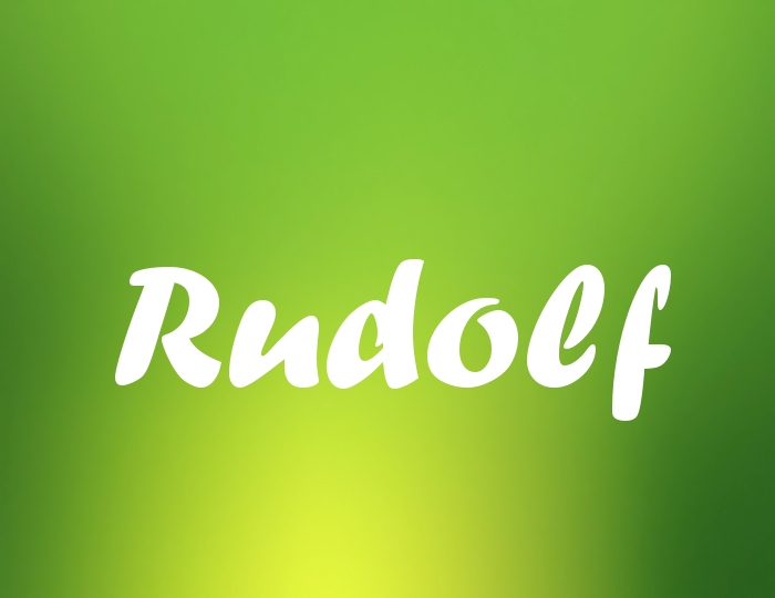 Bildern mit Namen Rudolf Bildern mit Namen Rudolf