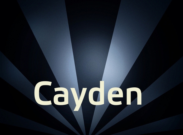 Bilder mit Namen Cayden