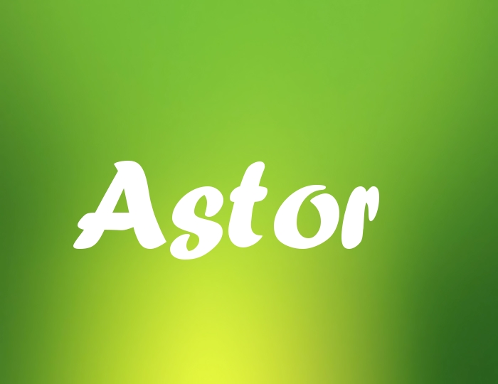 Bildern mit Namen Astor