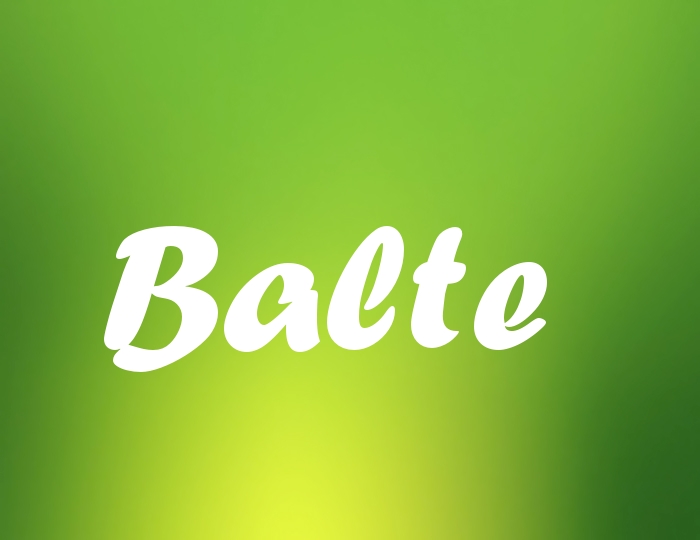 Bildern mit Namen Balte Bildern mit Namen Balte
