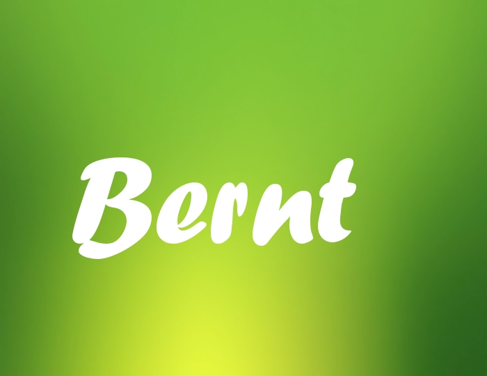 Bildern mit Namen Bernt