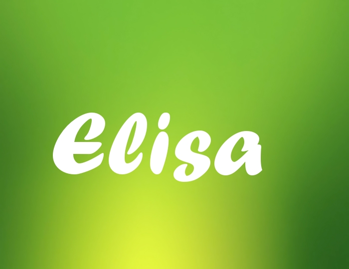 Bildern mit Namen Elisa Bildern mit Namen Elisa
