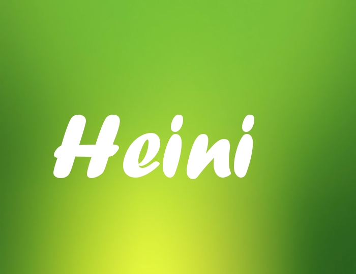 Bildern mit Namen Heini