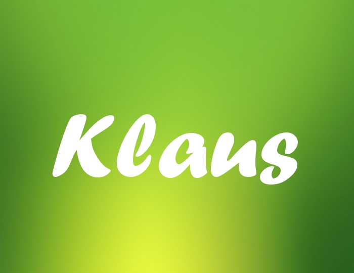 Bildern mit Namen Klaus