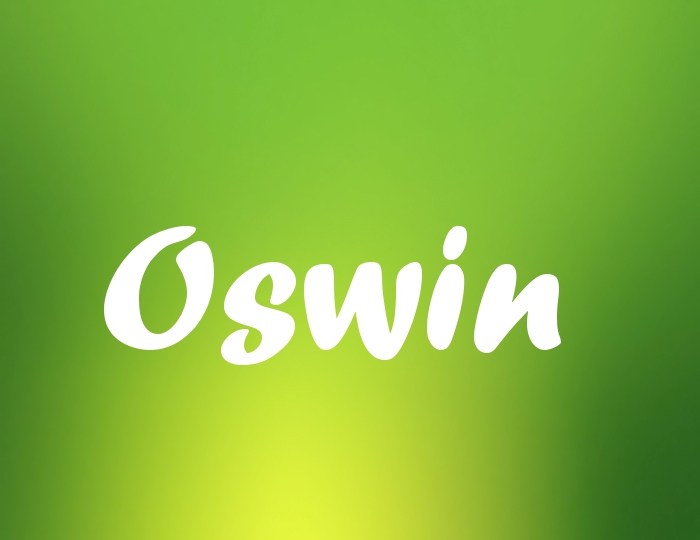 Bildern mit Namen Oswin