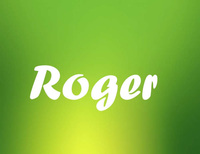 Bildern mit Namen Roger Bildern mit Namen Roger