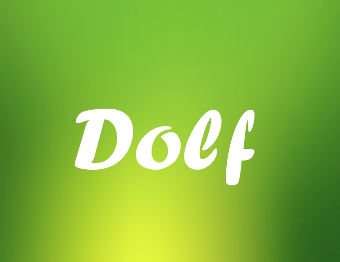 Bildern mit Namen Dolf