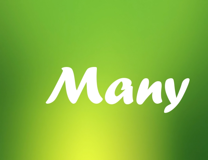 Bildern mit Namen Many