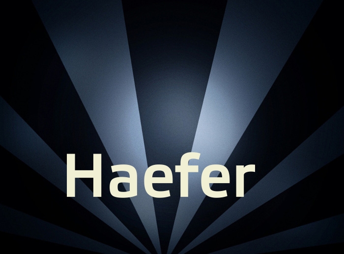 Bilder mit Namen Haefer