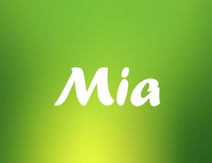 Bildern mit Namen Mia Bildern mit Namen Mia