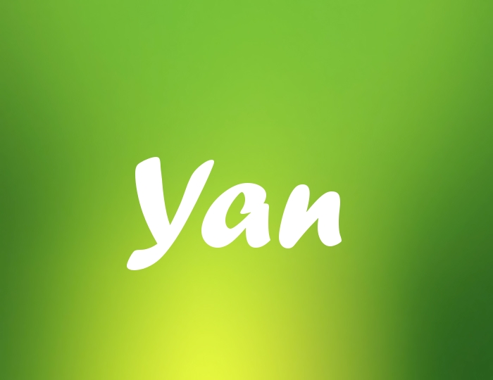 Bildern mit Namen Yan Bildern mit Namen Yan