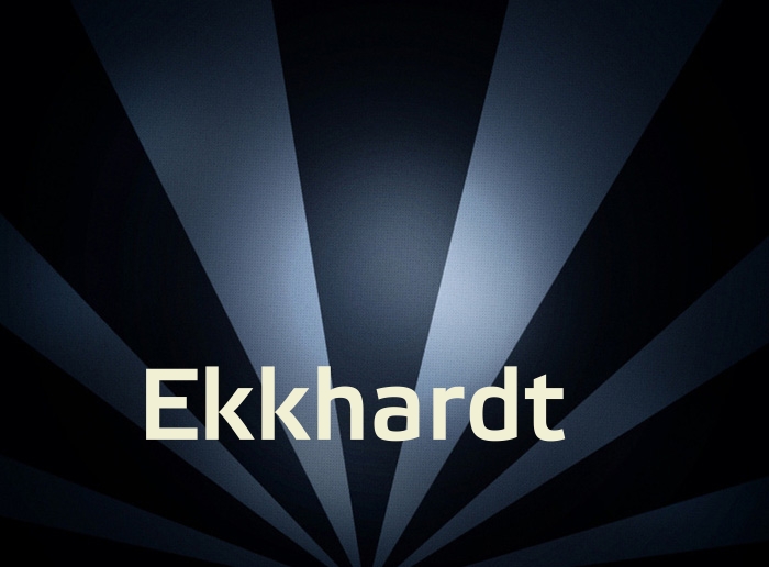 Bilder mit Namen Ekkhardt