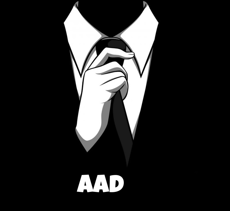 Avatare mit dem Bild eines strengen Anzugs für Aad