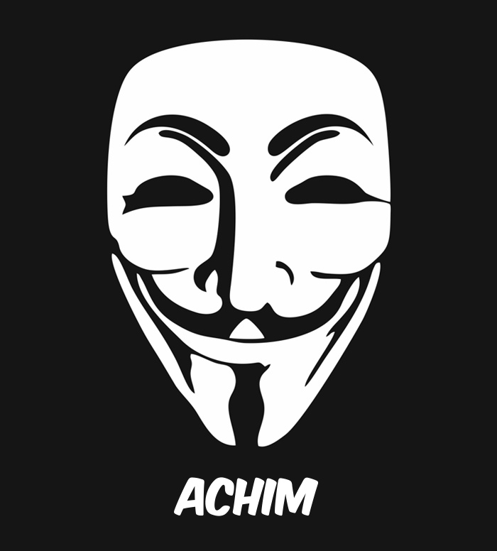 Bilder anonyme Maske namens Achim