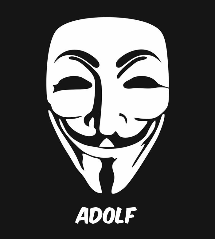 Bilder anonyme Maske namens Adolf