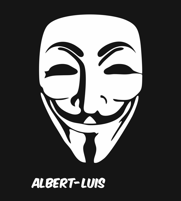 Bilder anonyme Maske namens Albert-Luis