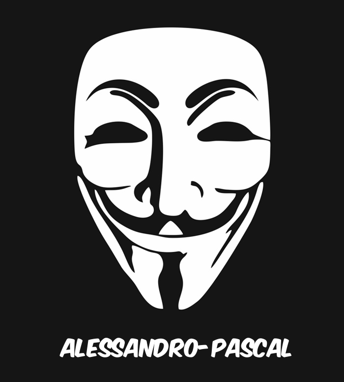 Bilder anonyme Maske namens Alessandro-Pascal