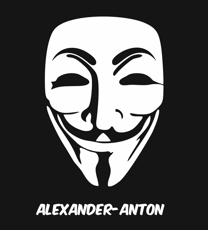 Bilder anonyme Maske namens Alexander-Anton