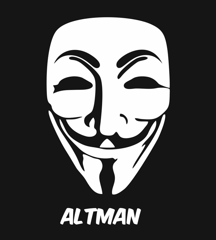 Bilder anonyme Maske namens Altman