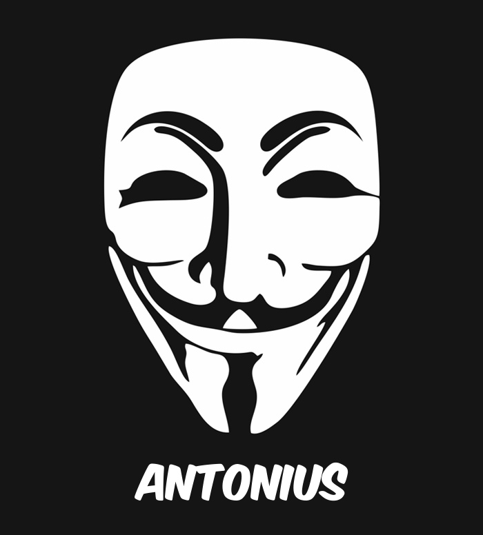 Bilder anonyme Maske namens Antonius