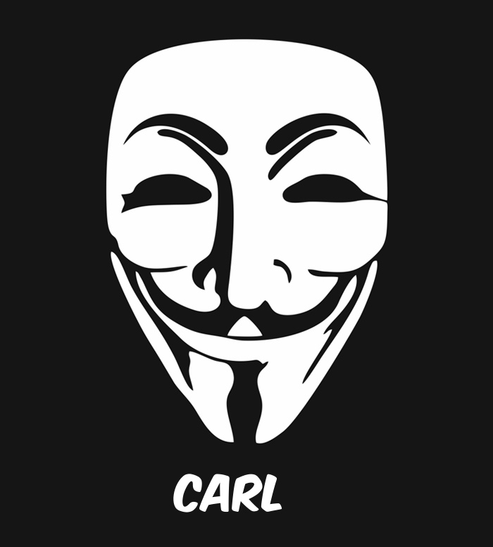 Bilder anonyme Maske namens Carl