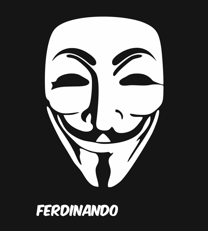 Bilder anonyme Maske namens Ferdinando