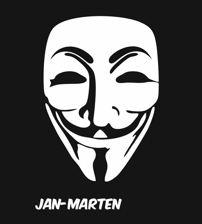 Bilder anonyme Maske namens Jan-Marten