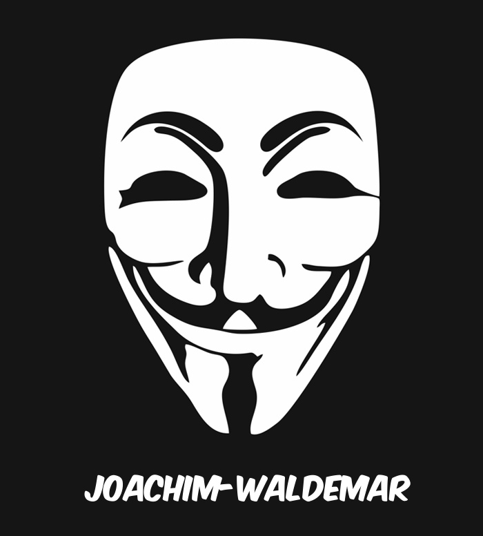 Bilder anonyme Maske namens Joachim-Waldemar